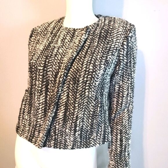 CAbi Gray Woven Jacket size 4 - Picture 4 of 12